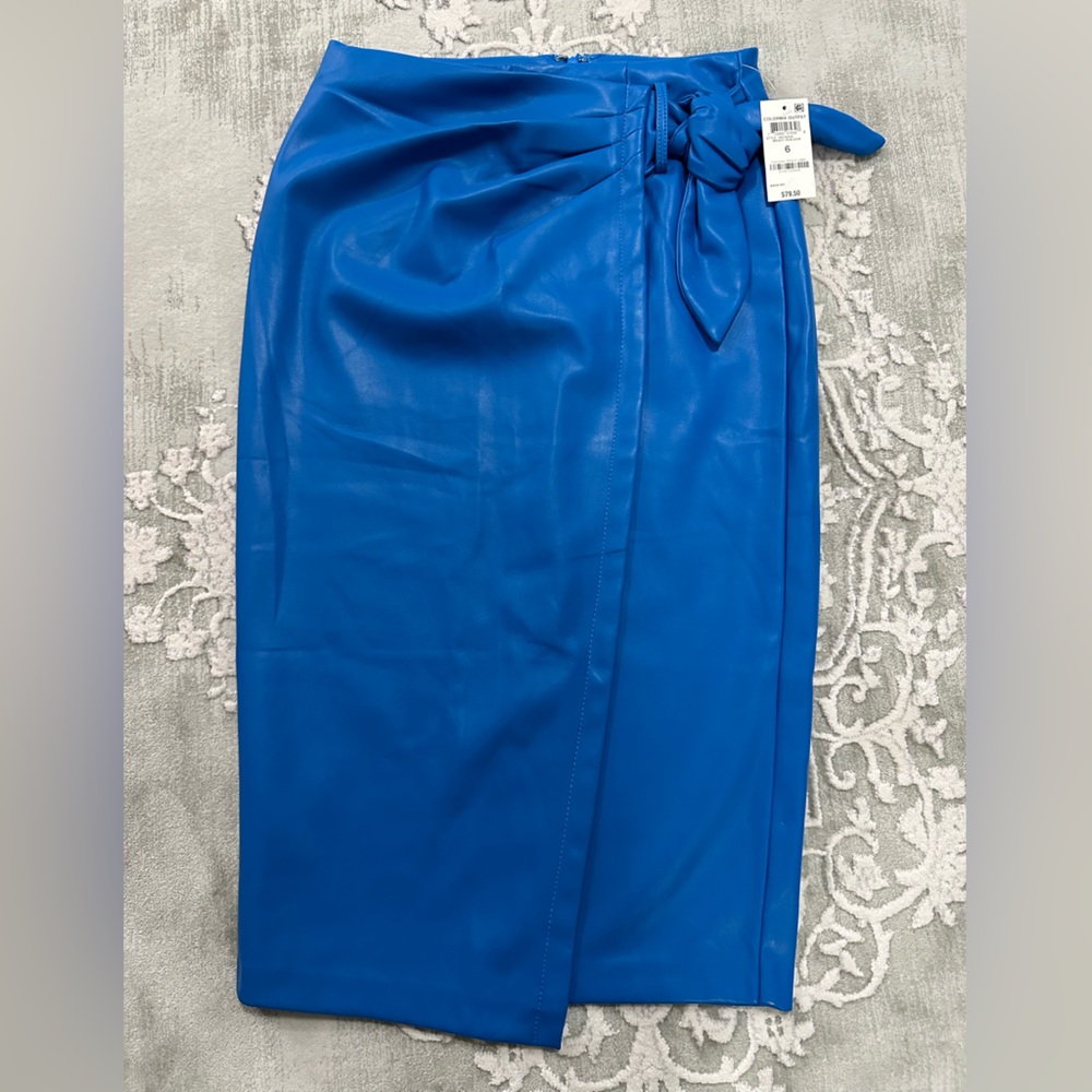 INC leather pencil skirt